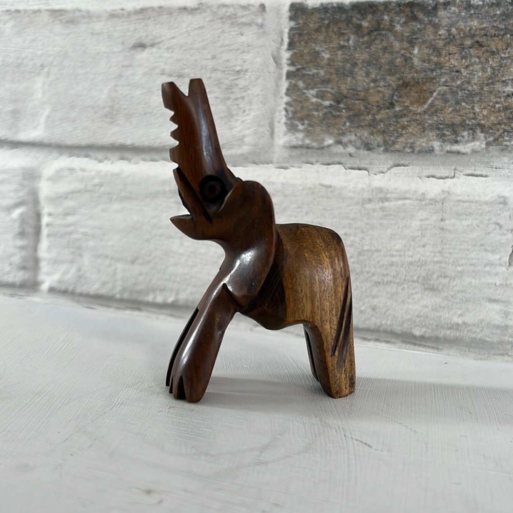 Carved Wooden Elephant.
